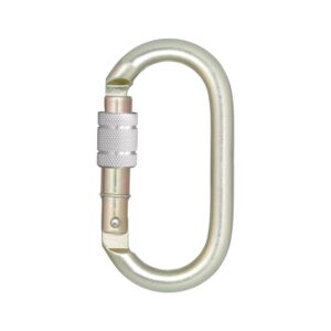 Steel Screw Locking Bulb Type Karabiner