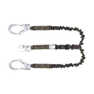 Expandable Internal Shock Absorbing Forked Lanyard
